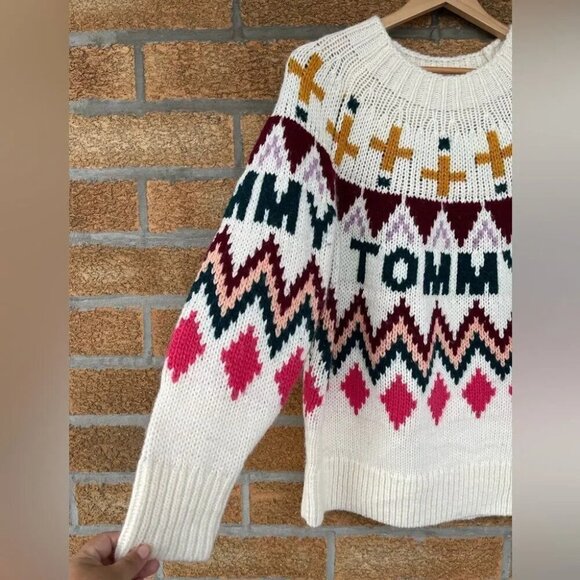 TOMMY FAIR ISLE SWEATER SMALL - Picture 3 of 15